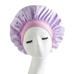 Satin Wide-brimmed Nightcap Styling Silk Headband for Sleeping Nightcap with Elasticated Floppy Band Cap Hair Shower Cap