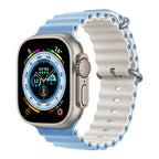 Ocean Strap for Apple Watch Ultra 2 Band 49mm 44mm 40mm 45mm 41mm 42mm 46mm 38mm Silicone Bracelet iWatch Series 10 9 SE 8 7 6 5