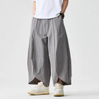 2025 Summer Wide Leg Pants Men sales Casual Pants Japanese Styles Samurai Costume Harun Pants Men Lantern Trousers Sweatpants