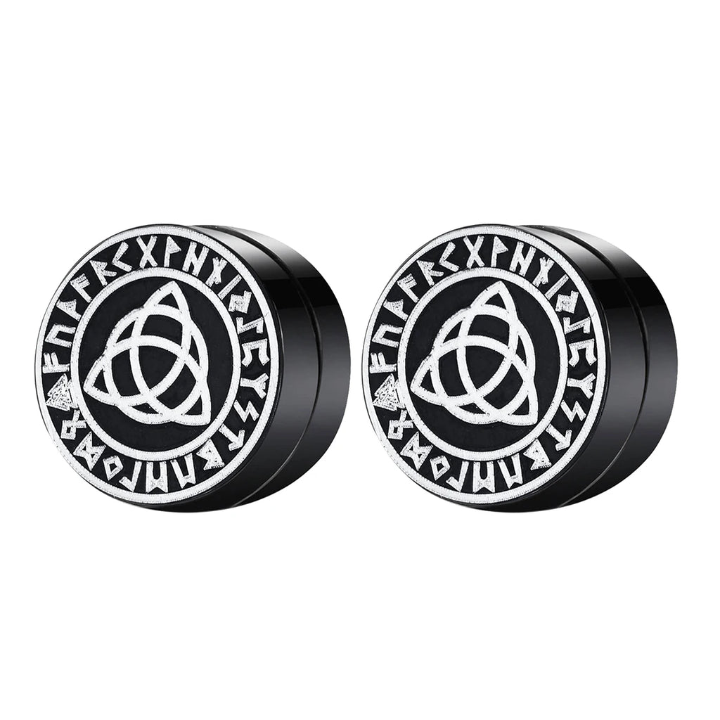 3 Pairs Crystal Strong Magnetic Ear Stud Clip Earrings for Men and Women Punk Round Zircon Magnet Earrings Non Piercing Jewelry