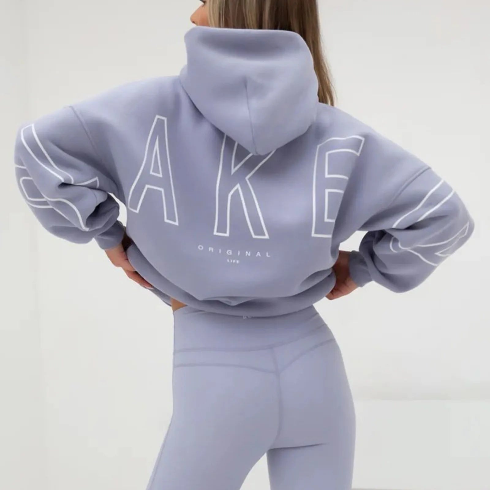 Classic Solid Color Simple Lazy Style Basic Hoodies For Men And Women Letter Printed Soft Sports Pullover Sweatshirt