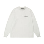 2025 Autumn T shirt Classic Brand Double Line Letter Print Long Sleeve T shirt Fashion Streetwear Cotton T shirt Crew Neck Tees