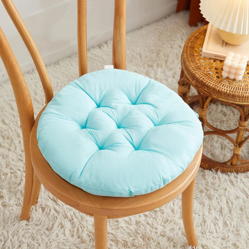 Office Chair Cushion Color Round Cushion Winter Warmth Cushion Household Dining Sofa Seat Pad Student Stool Butt Cushion