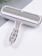 Pet Hair Roller Remover Lint Brush 2-Way Dog Cat Comb Tool Convenient Cleaning Dog Cat Fur Brush Base Home Furniture Sofa Clothe