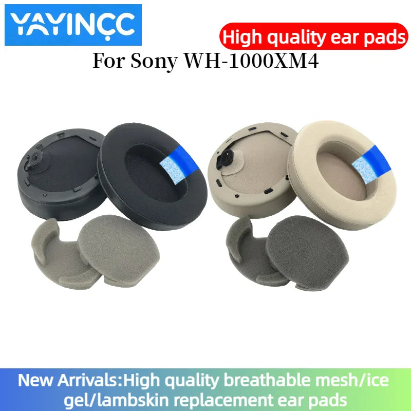 YAYINCC Replacement Ice gel Ear pads for Sony WH-1000XM4 Headphones Memory Foam Ear Cushions High Quality Earpads case Earmuff