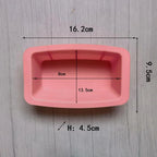 1pcs Rectangular Mini Toast Silicone Mold Cake Pan Cheese Cake Mold Bake Mold Bread Baking Tray
