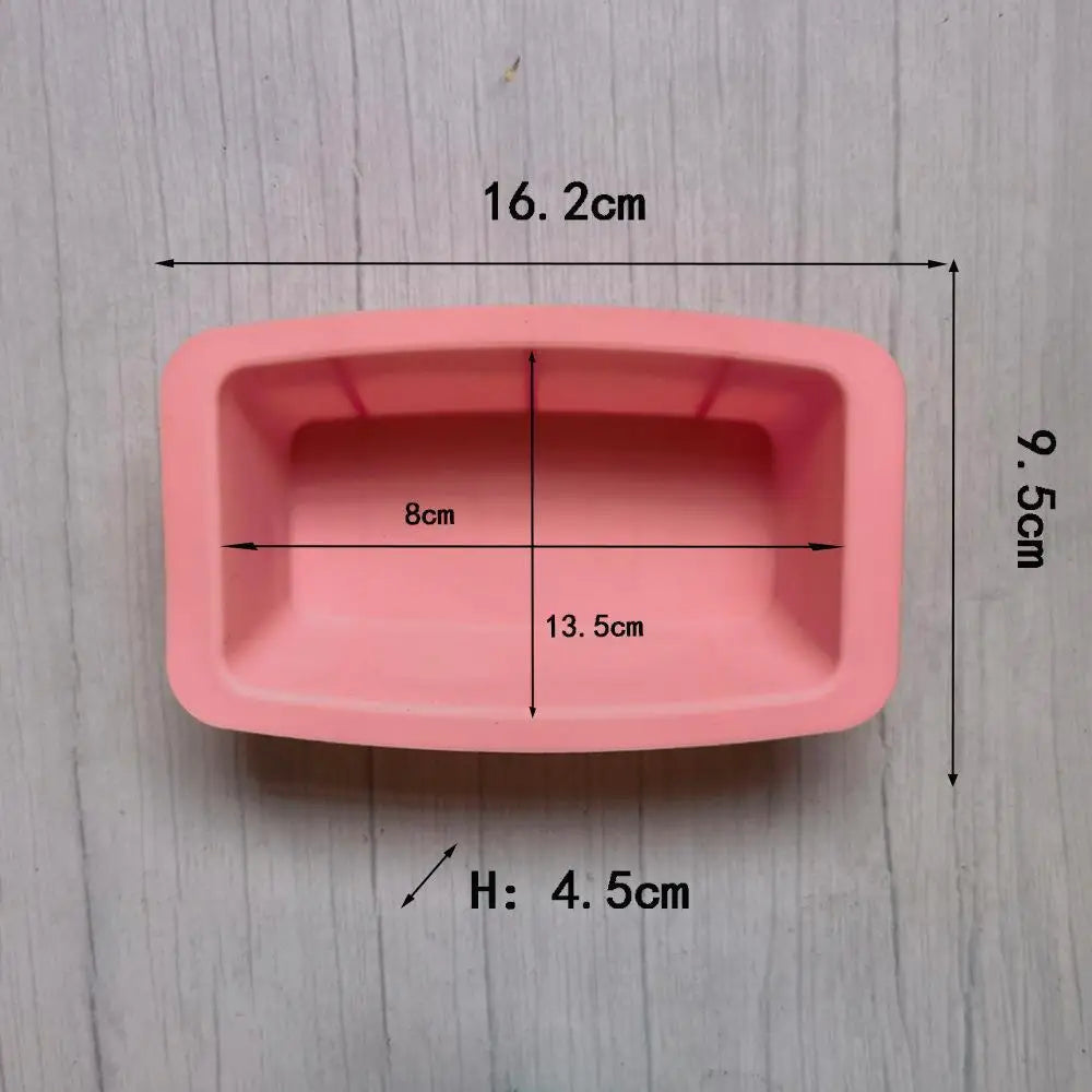 1pcs Rectangular Mini Toast Silicone Mold Cake Pan Cheese Cake Mold Bake Mold Bread Baking Tray