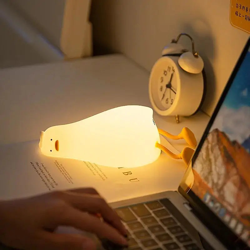 Giraffe Silicone Night Light Timer Sleep Pat Lamp USB Rechargeable Night Lamp for Children Kids Boys Gift Room Decor Cute Animal