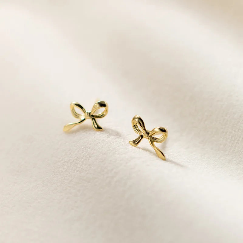 Metal Gold Color Multiple Styles Small Stud Earrings for Women Korean Jewelry Fashion Daily Wear Teen Earrings Jewelry Gift