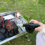 ventilateur de Barbecue à main ventilateur de Barbecue en plein Air ventilateur d'air pour Barbecue pique-nique gril à manivelle