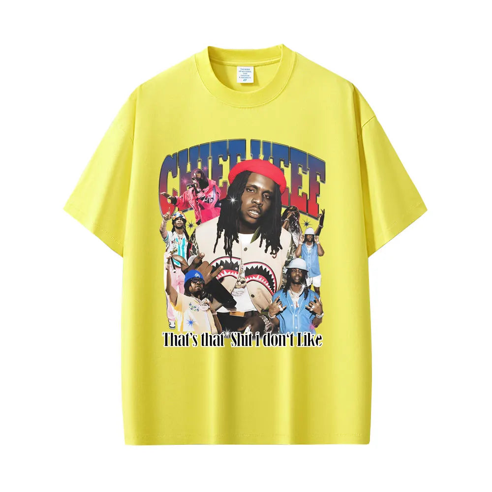 Rapper Chief Keef That's That Shit I Don't Like Graphic T-shirts Men Women Hip Hop Vintage T Shirts Male Casual Cotton Tee Shirt