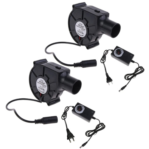090D US/EU Plug BBQ Fan Air Blower 12V Large 110V 220V Powered Fan Variable Speed Controller Barbecue Tool