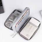 Portable Double Layer Travel Portable Digital Product Storage Bag USB Data Cable Manager Earphones Mobile Power Storage Bag 1pcs