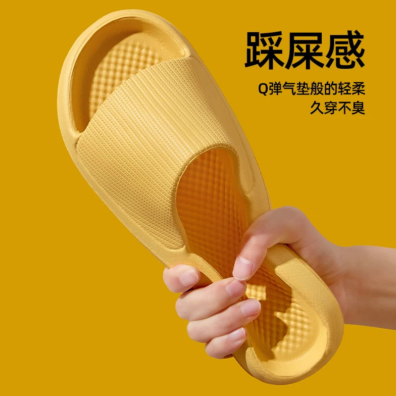 Women Summer Slippers Men Home Shoes Household Indoor Bathroom Bathing Couple EVA Slippers Sandals Slippers Anti-slip Anti-odor