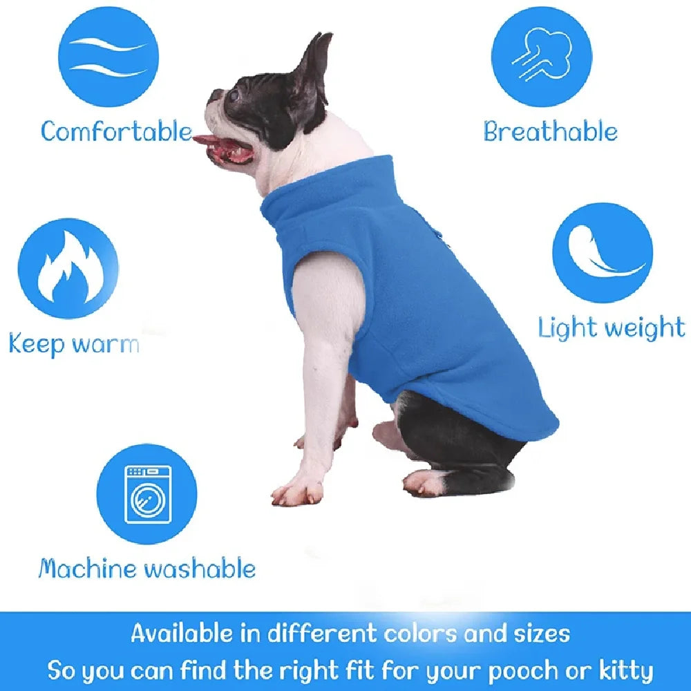 Winter Soft Wool Pet Dog Jacket - Puppy Cat Vest for Lion Chihuahua French Bulldog Spring Summer Warm Coat for Dogs And Cats