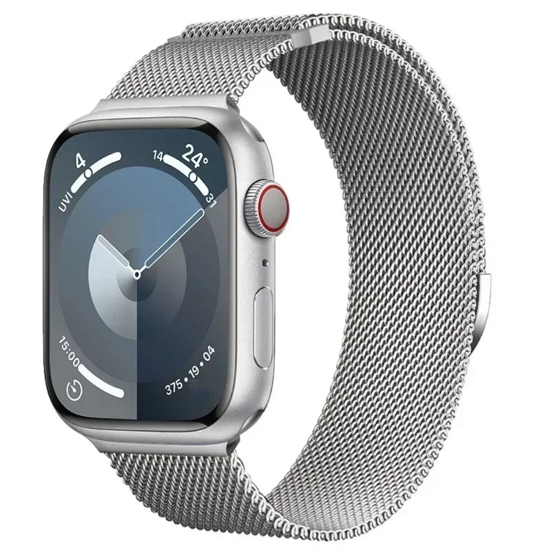 Milanese Strap For Apple Watch Band Ultra 2 49mm 44mm 40mm 45mm 41mm 38mm 44mm Bracelet F or iWatch Series 9 3 6 5 SE 7 8 Strap