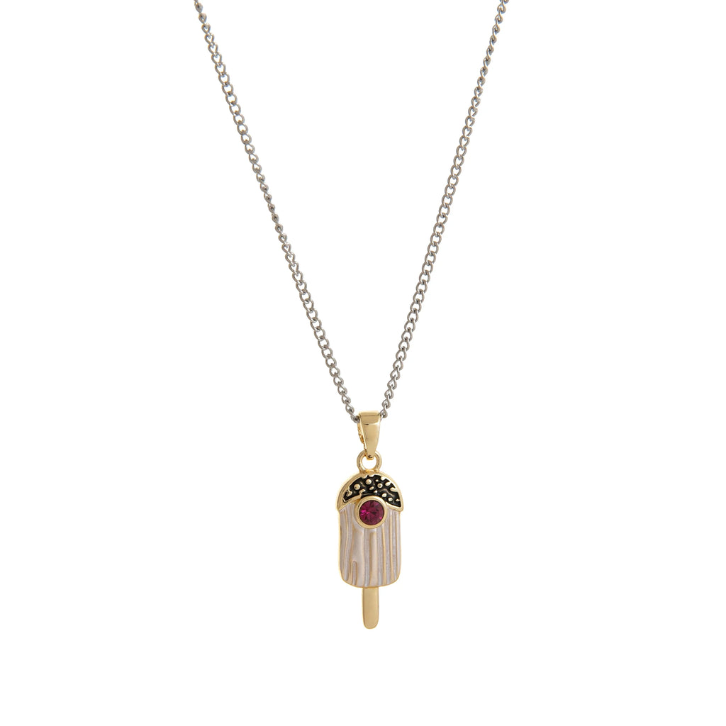 18K gold-plated ladies' cute food, fun Y2K dessert pendant necklace suitable for girls and teenagers