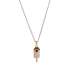 18K gold-plated ladies' cute food, fun Y2K dessert pendant necklace suitable for girls and teenagers