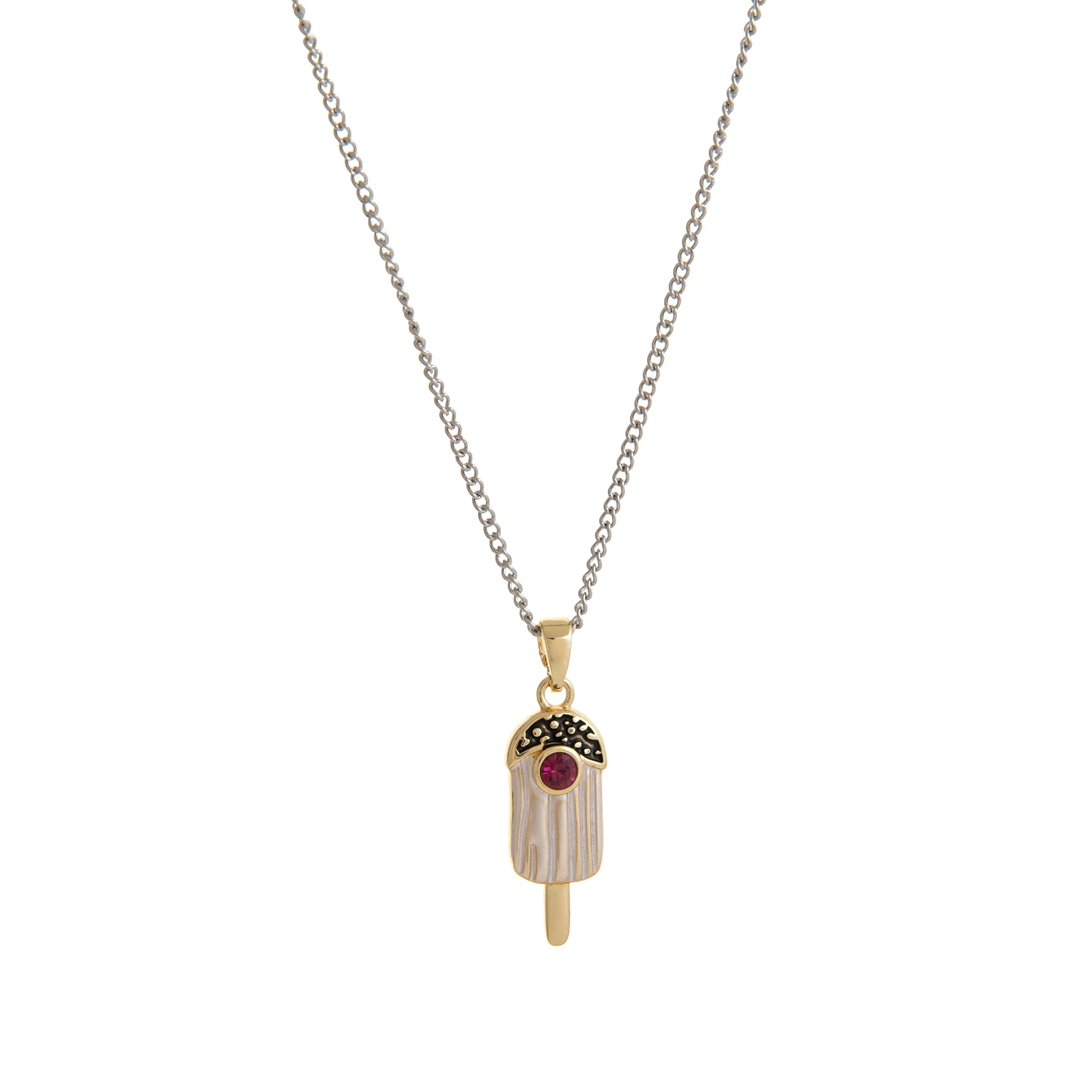 18K gold-plated ladies' cute food, fun Y2K dessert pendant necklace suitable for girls and teenagers