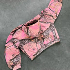 Y2K Retro Hoodie Men Pink Branch Print Camouflage Pattern Sweatshirt High Street Hip Hop Streetwear Goth Camo Hoodie Unisex Coat