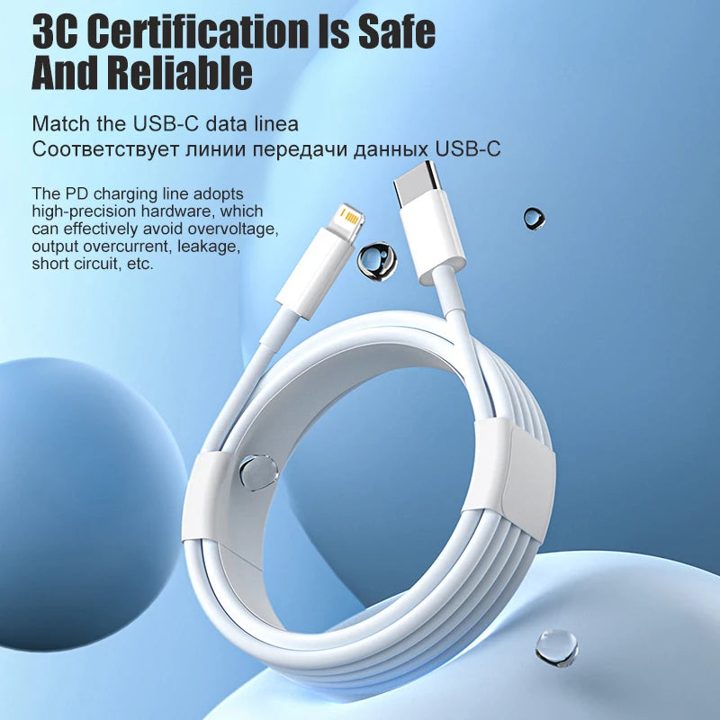 PD 30W USB Type C Cable For APPLE iPhone 16 15 13 12 11 14 Pro Max Plus iPhone Charger Cable Fast Charging USB Cable Accessories