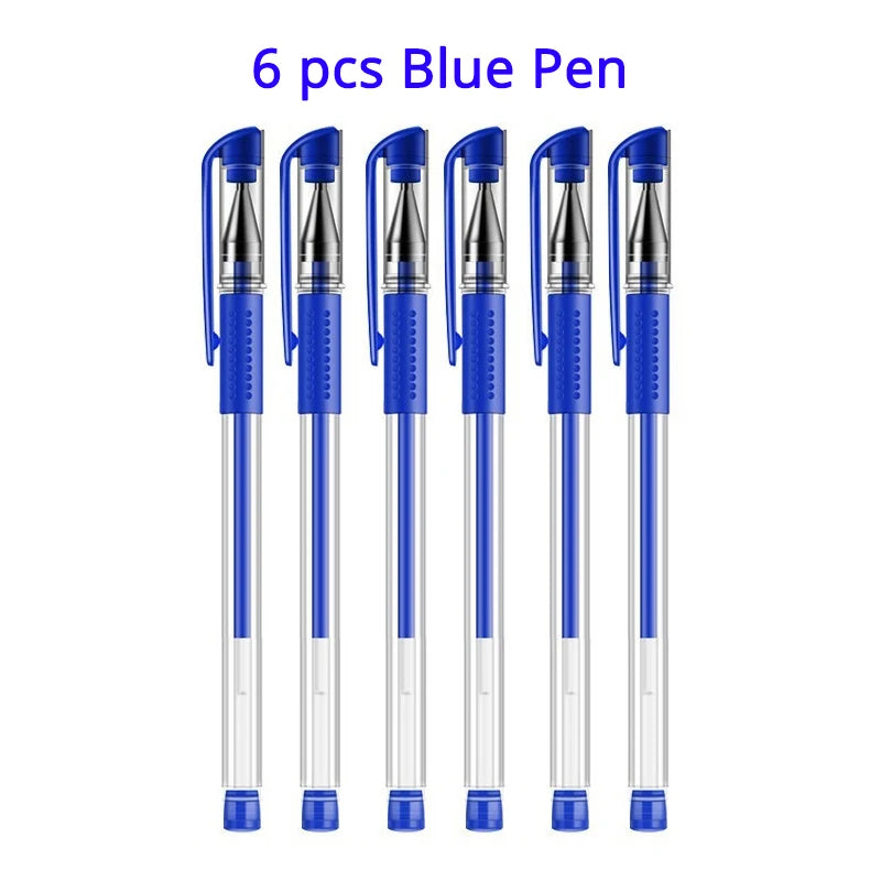 Clearance_Gel Pen Set Black Blue Ballpoint 0.5 mm Refills Cute School & office writing pens supplies Kawaii Korean Stationery_Co