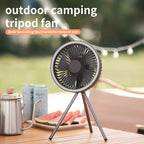 10000mAh Camping Fan Rechargeable Desktop Portable Circulator Wireless Ceiling Electric Fan with Power Bank LED Lighting