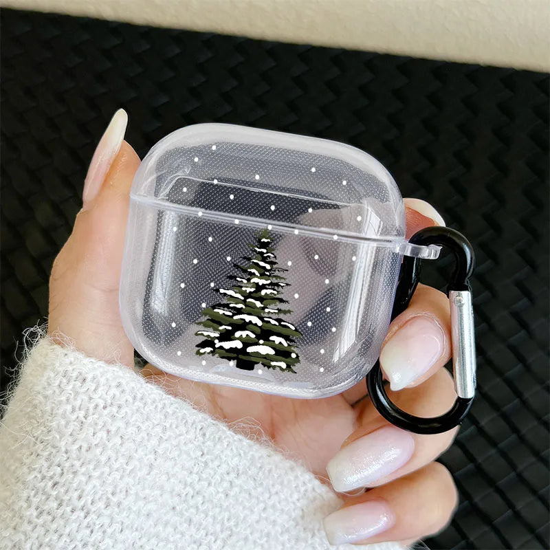 Christmas Tree Polka Dot Pattern Headphone Cover for Airpods 1or2 3 4 Earphone Case for Airpods Pro 2 and Pro Shockproof Cover
