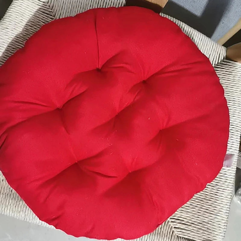 Office Chair Cushion Color Round Cushion Winter Warmth Cushion Household Dining Sofa Seat Pad Student Stool Butt Cushion