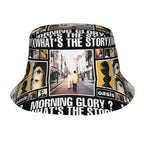 Hot Summer Headwear British Music Definitely Maybe Merchandise Bucket Hat Unisex Hot Sun Hats O-Oasis Ispoti Fishing Caps Hiking