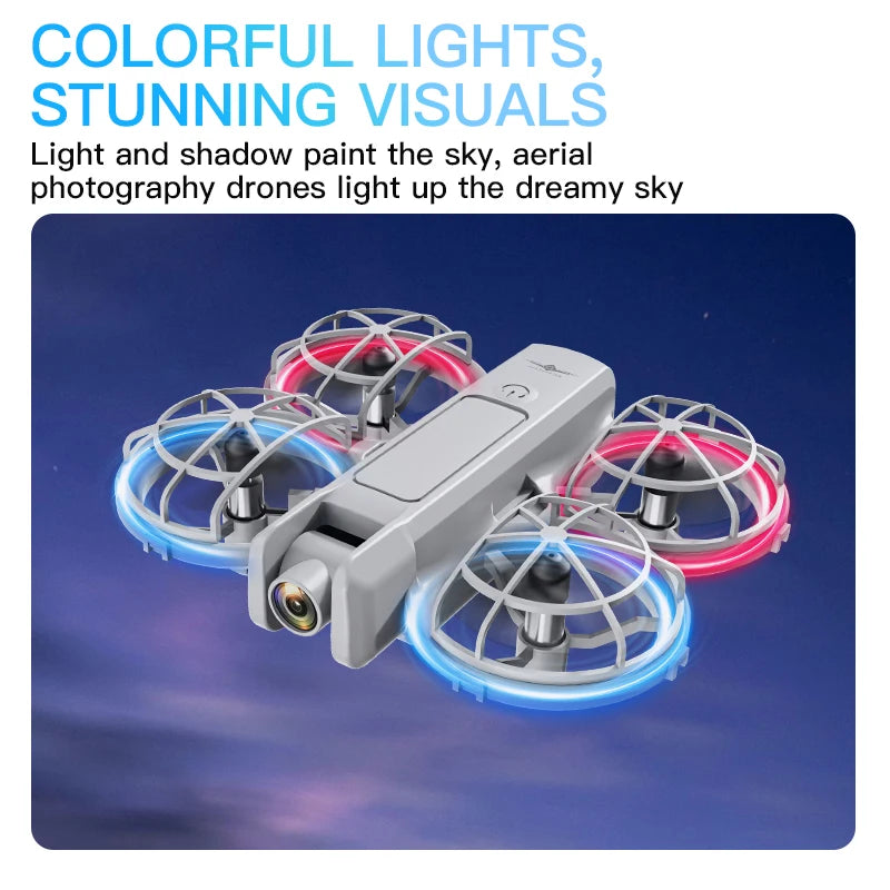 KF600 4K Camera Drone With LED Screen Controller One Key Take Off 360 ° Rotate 3D Stunt Fly FPV Mini Quadcopter RC Drones