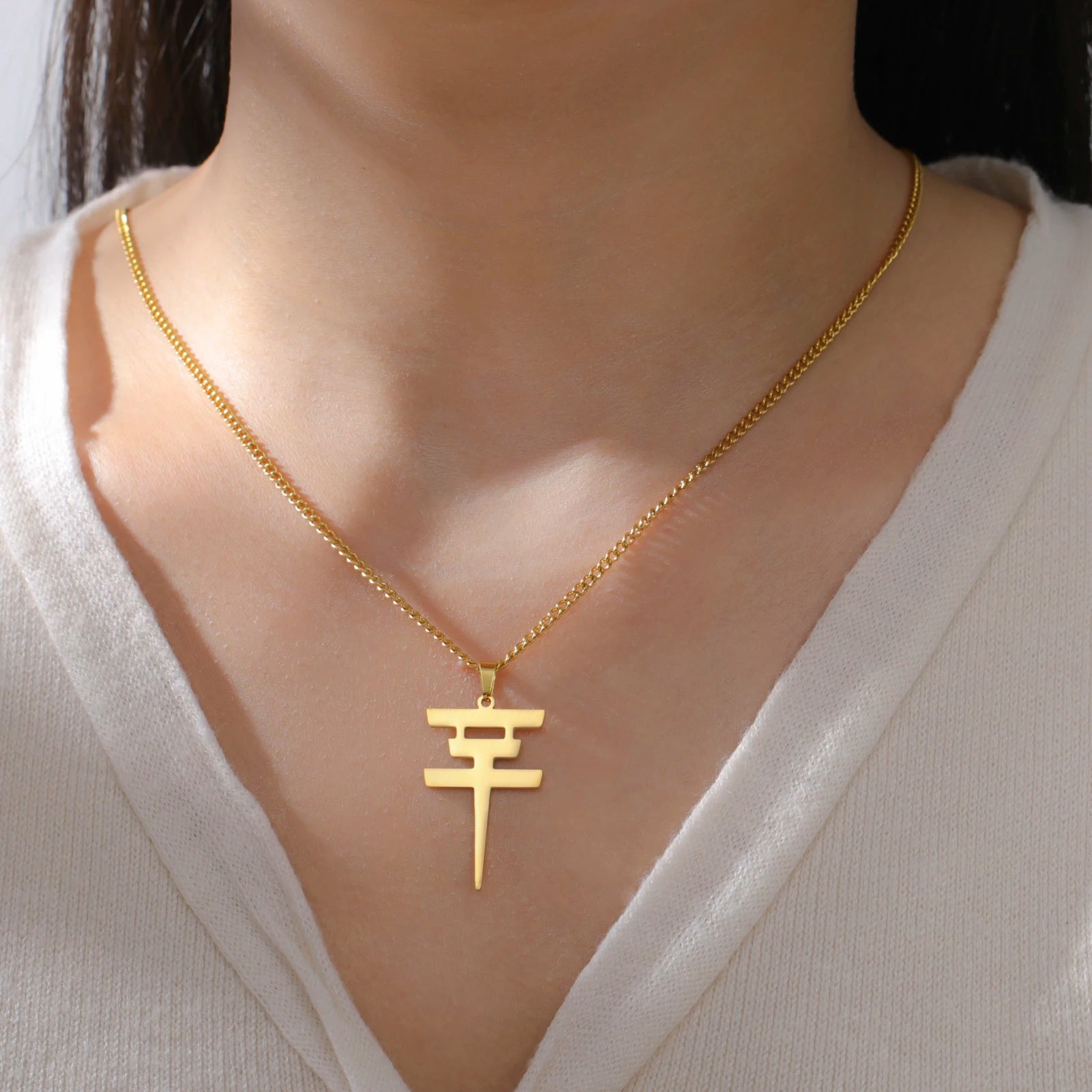 Tokio Hotel Merch Necklace Stainless Steel Band Symbol Pendant Alternative Rock Fan Collar Accessory