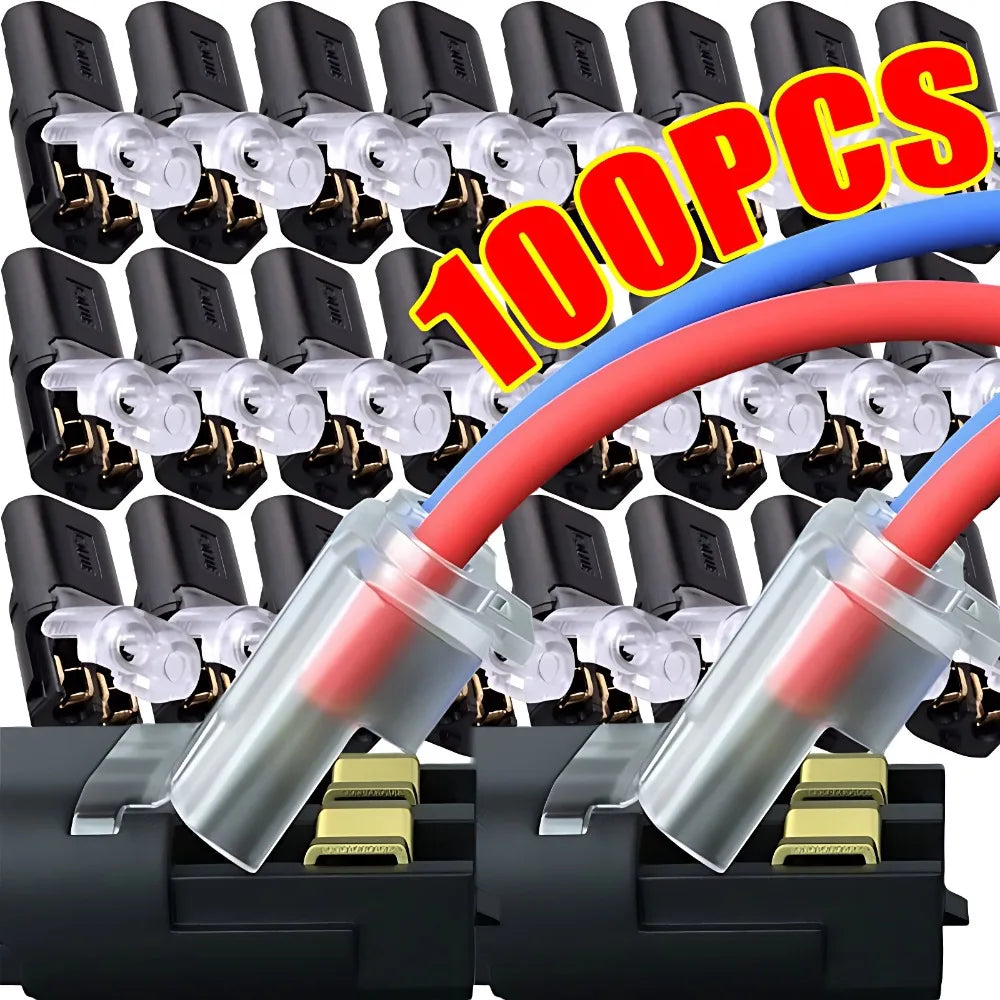 2 Pin Way Plug Wire Cable Snap Connectors Waterproof Electric Wire Double-Wire Plug-In Connector Locking Buckles Cable Clamps