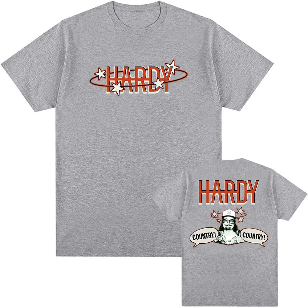 HARDY COUNTRY! COUNTRY! T-shirt Short Sleeve Fashion Male Tshirts 2025 NEW Album Graphic T Shirt Unisex Streetwear Grunge Tees