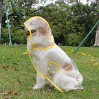 Pet Dog Puppy Transparent Rainwear Raincoat Pet Hooded Waterproof Jacket Clothes Soft PVC Small Dogs Raincoat Puppy Rain Poncho