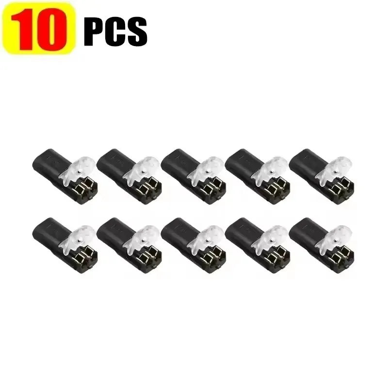 2 Pin Way Plug Wire Cable Snap Connectors Waterproof Electric Wire Double-Wire Plug-In Connector Locking Buckles Cable Clamps