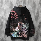 Wholesale DropShipping Anime Hoodies Sweatshirts Chinese Style Black Hoodies Harajuku Oversized Pullovers Sweatshirts CS455