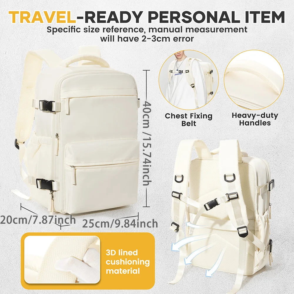Ryanair Backpack Travel Cabin Airplane 40x20x25, Air Vacuum compression Backpack, Women Men Backpack Business Laptop Bag Handbag