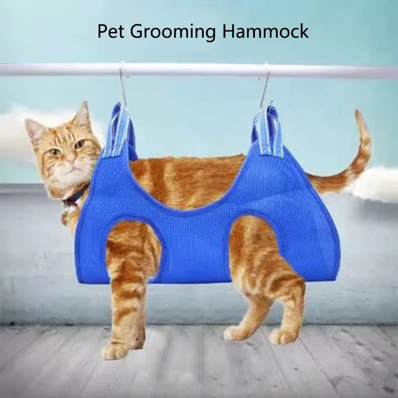 Hot-selling pet cleaning beauty hammock cat puppy bathing nail trimming auxiliary tools pet supplies