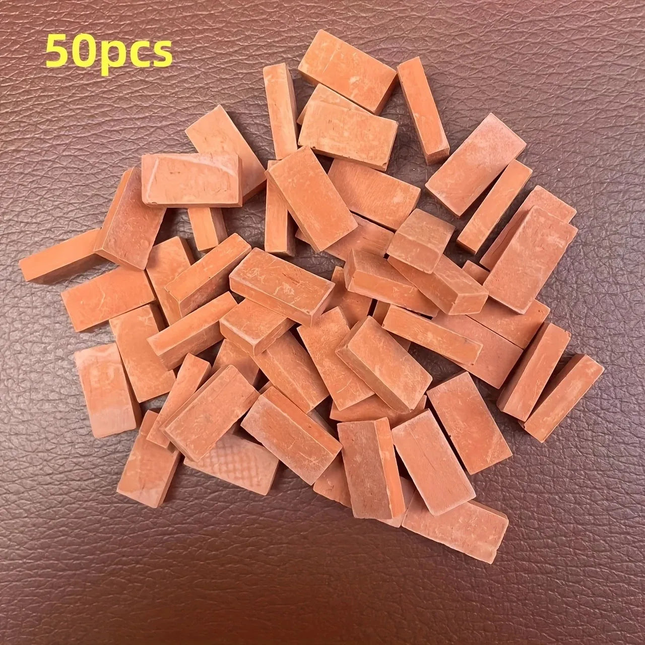 1:16 Scale 50PCS Realistic Mini Bricks for Crafts Red Gray Handmade Model Brick Walls Landscapes, Hobby Projects & Construction