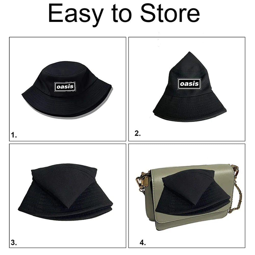 Fashion Oasis printing Fisherman's Hat Printed Material Comfortable Durable Fashionable Creative Trendy Bucket Hats
