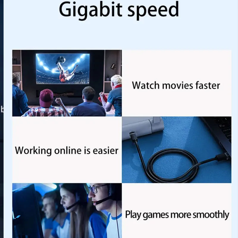 1/3/15/30m Ethernet Cable Cat6 Flat Cable Gigabit High Speed 1000Mbps Internet Cable RJ45 Shielded Network LAN Cord for PC  Xbox