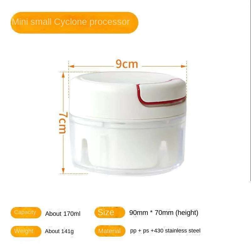 500/900ML Manual Meat Mincer Garlic Chopper Rotate Garlic Press Crusher Vegetable Onion Cutter Kitchen Cooking Accessories