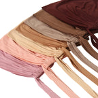 Modal Muslim Turban Hat Inner Hijab Caps Islamic Underscarf Bonnet India Hat Female Headwrap Turbante Mujer Hijab Cap With Rope
