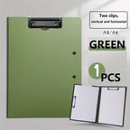 1pc A4 File Folders, Documents Organizer, Clipboard With Cover, Paper Folder For Business & School, Stationery & Office Supplies
