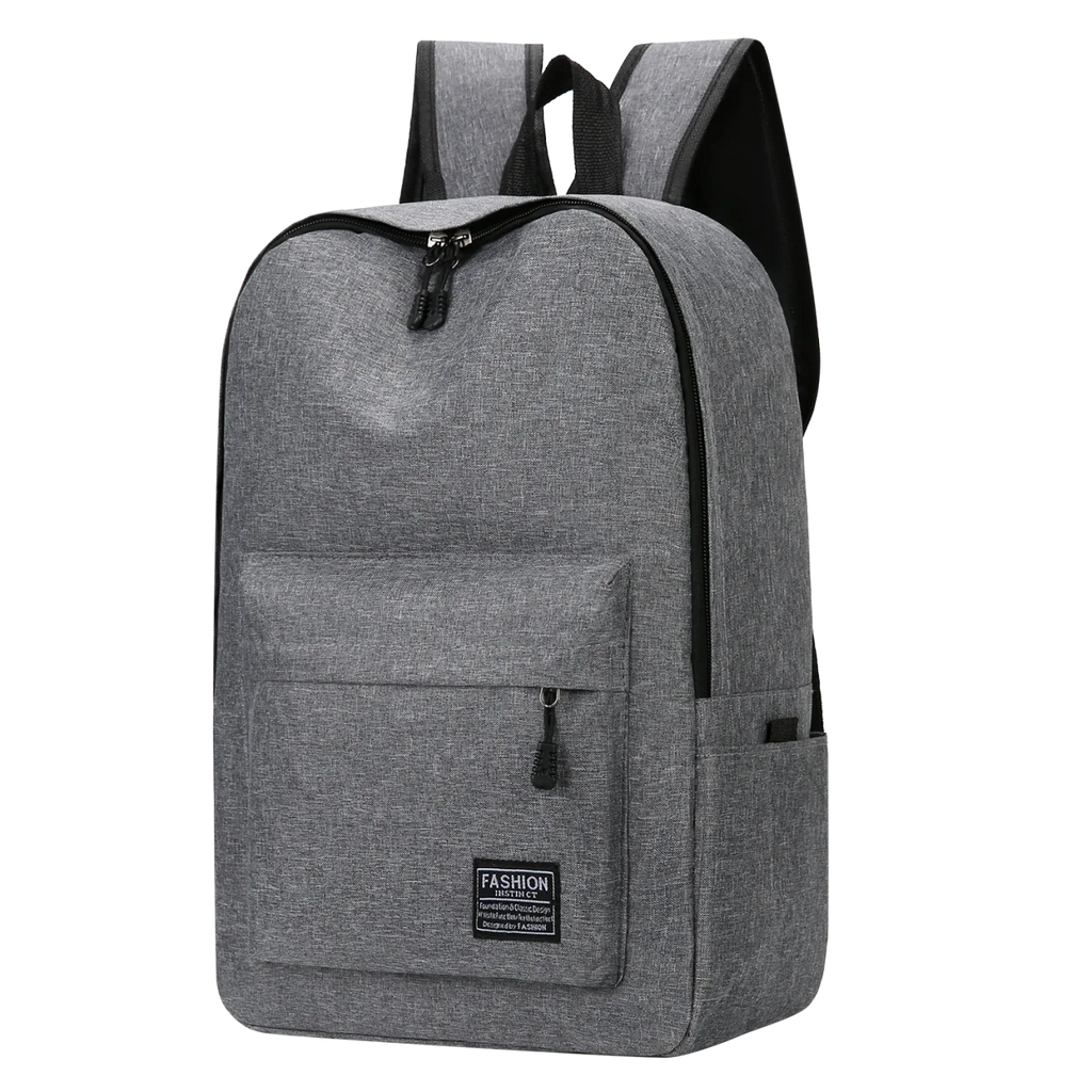 15 inches Versatile Backpack Trendy Washable Oxford Cloth Computer Bag Black Grey Blue Red School Student Backpack Unisex