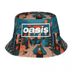 Hot Summer Headwear British Music Definitely Maybe Merchandise Bucket Hat Unisex Hot Sun Hats O-Oasis Ispoti Fishing Caps Hiking