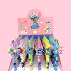 Disney Stitch Gel Pen 48Pcs Black 0.5mm Cartoon Kawaii Paster  New Cute Styling School Supplies Friends Write Birthday Gifts