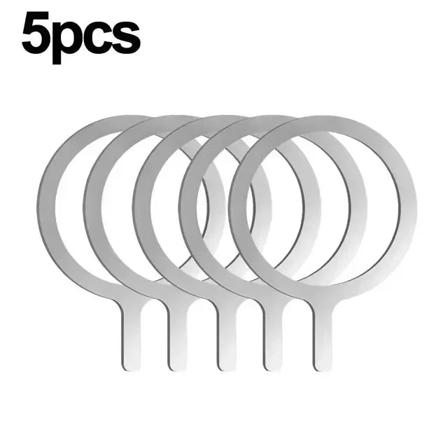 Universal Magnet Sticker Magnetic Adapter Ring Suitable for Magsafe IPhone 16 15 Wireless Charging Phone Round Metal Plate Ring