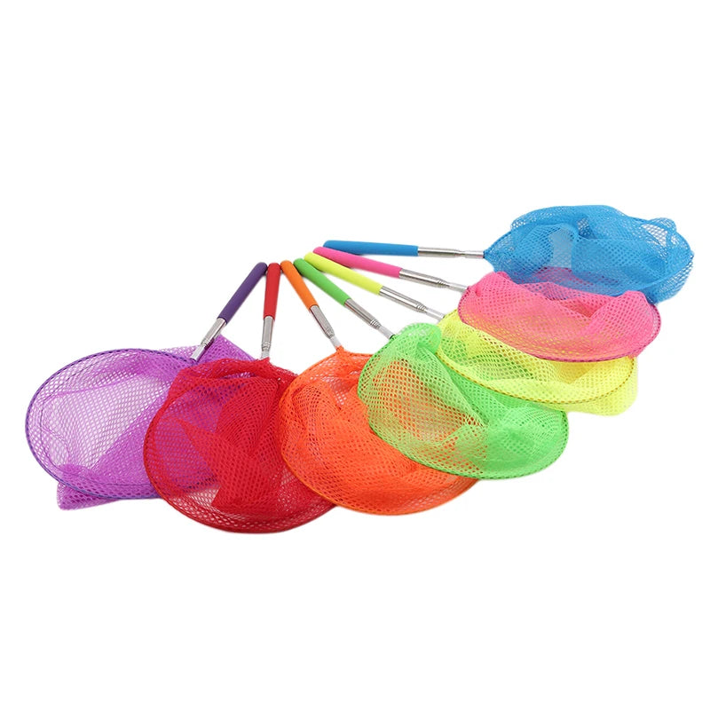 Retractable Fishing Net Insect Butterfly Dragonfly Net Outdoor Portable Fishing Net Children Fun Game Fishing Toys